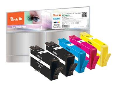 Peach Spar Pack Plus - 5er-Pack - Größe XL - Schwarz, Gelb, Cyan, Magenta - kompatibel - Tintenpatrone (Alternative zu: