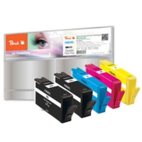 Peach Spar Pack Plus - 5er-Pack - Größe XL - Schwarz, Gelb, Cyan, Magenta - kompatibel - Tintenpatrone (Alternative zu: Peach Spar Pack Plus - 5er-Pack - Größe XL - Schwarz, Gelb, Cyan, Magenta - kompatibel - Tintenpatrone (Alternative zu: