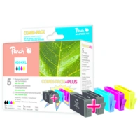 Peach Spar Pack Plus - 5er-Pack - Größe XL - Schwarz, Gelb, Cyan, Magenta - kompatibel - Tintenpatrone (Alternative zu: Peach Spar Pack Plus - 5er-Pack - Größe XL - Schwarz, Gelb, Cyan, Magenta - kompatibel - Tintenpatrone (Alternative zu: