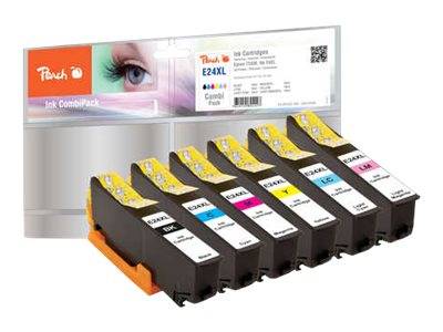 Peach Spar Pack - 6er-Pack - XL-Kapazität - Schwarz, Gelb, Cyan, Magenta, hellmagentafarben, hell Cyan