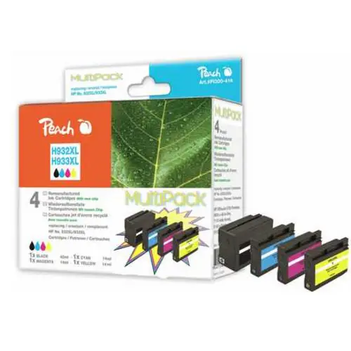 Peach Multi Pack - 4er-Pack - Schwarz, Gelb, Cyan, Magenta Peach Multi Pack - 4er-Pack - Schwarz, Gelb, Cyan, Magenta