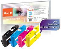 Peach Combi-Pack H934/H935 - 4er-Pack - S - Schwarz, Gelb, Cyan, Magenta - kompatibel - wiederaufbereitet - Tintenpatron