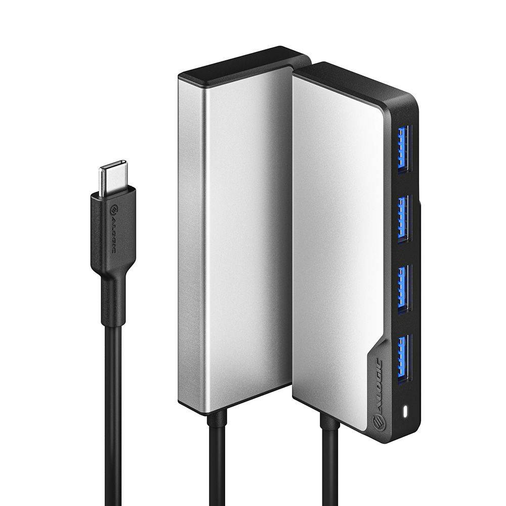 Alogic USB-C Fusion SWIFT 4-in-1 Hub - Hub - 4 x SuperSpeed USB 3.0