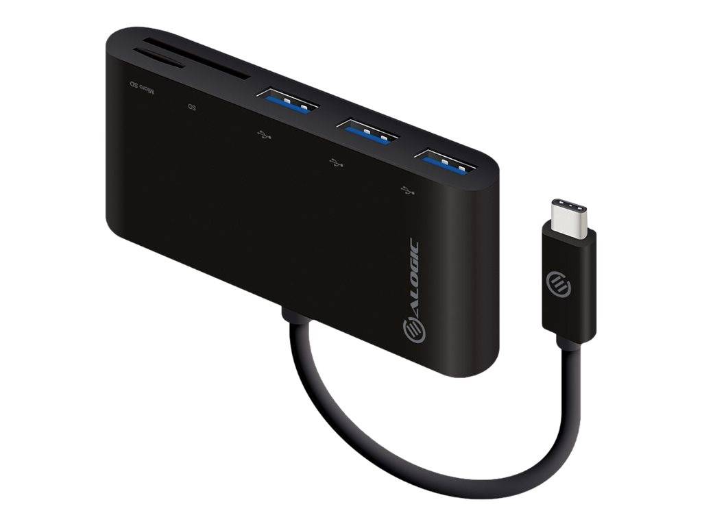 Alogic USB-C MultiPort Adapter - Hub - 3 x SuperSpeed USB 3.0