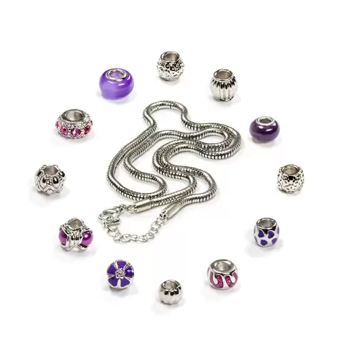 VALIOSA Merry Christmas Mode-Schmuck Adventskalender mit Halskette, Armband + 22 individuelle Perlen-Anhänger aus Glas & Metall, das besondere VALIOSA Merry Christmas Mode-Schmuck Adventskalender mit Halskette, Armband + 22 individuelle Perlen-Anhänger aus Glas & Metall, das besondere