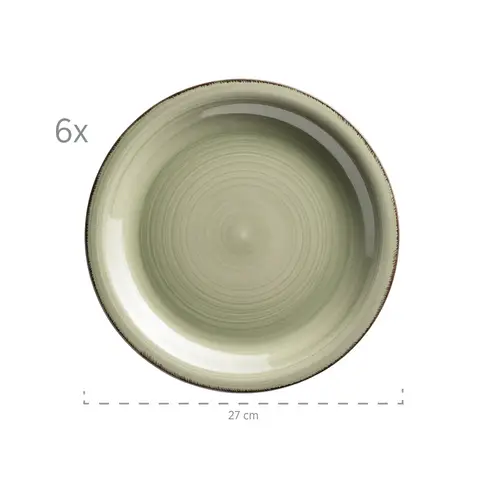 Mäser 931876 Tafelservice Lumaca für 6 Personen, Steinzeug, olivegrün (1 Set, 18-teilig) Mäser 931876 Tafelservice Lumaca für 6 Personen, Steinzeug, olivegrün (1 Set, 18-teilig)