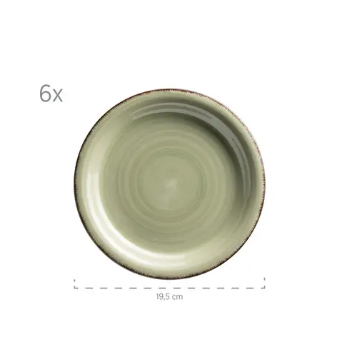 Mäser 931876 Tafelservice Lumaca für 6 Personen, Steinzeug, olivegrün (1 Set, 18-teilig) Mäser 931876 Tafelservice Lumaca für 6 Personen, Steinzeug, olivegrün (1 Set, 18-teilig)