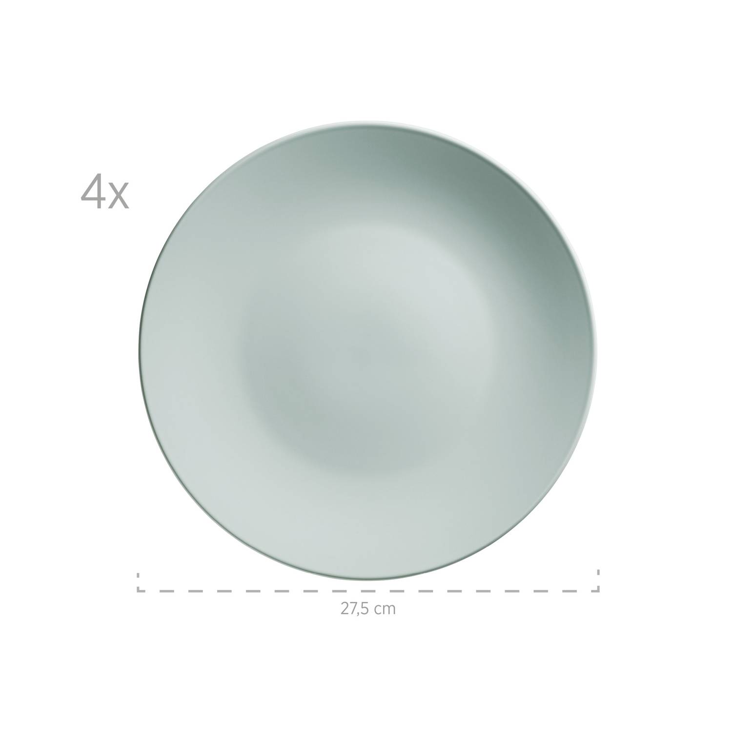 Mäser 931913 Kombiservice Pastell Selection für 4 Personen, Steinzeug (1 Set, 16-teilig)