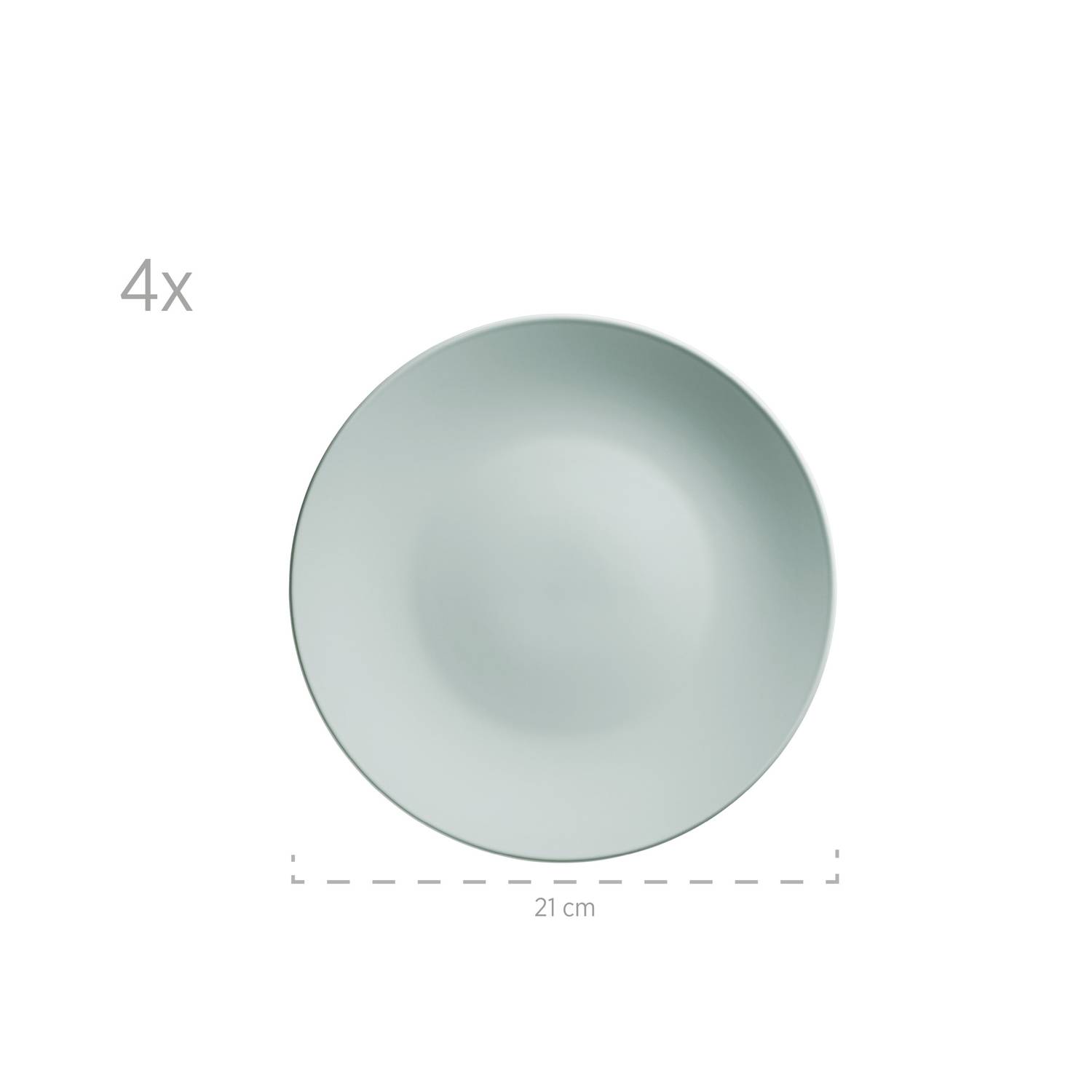 Mäser 931913 Kombiservice Pastell Selection für 4 Personen, Steinzeug (1 Set, 16-teilig)