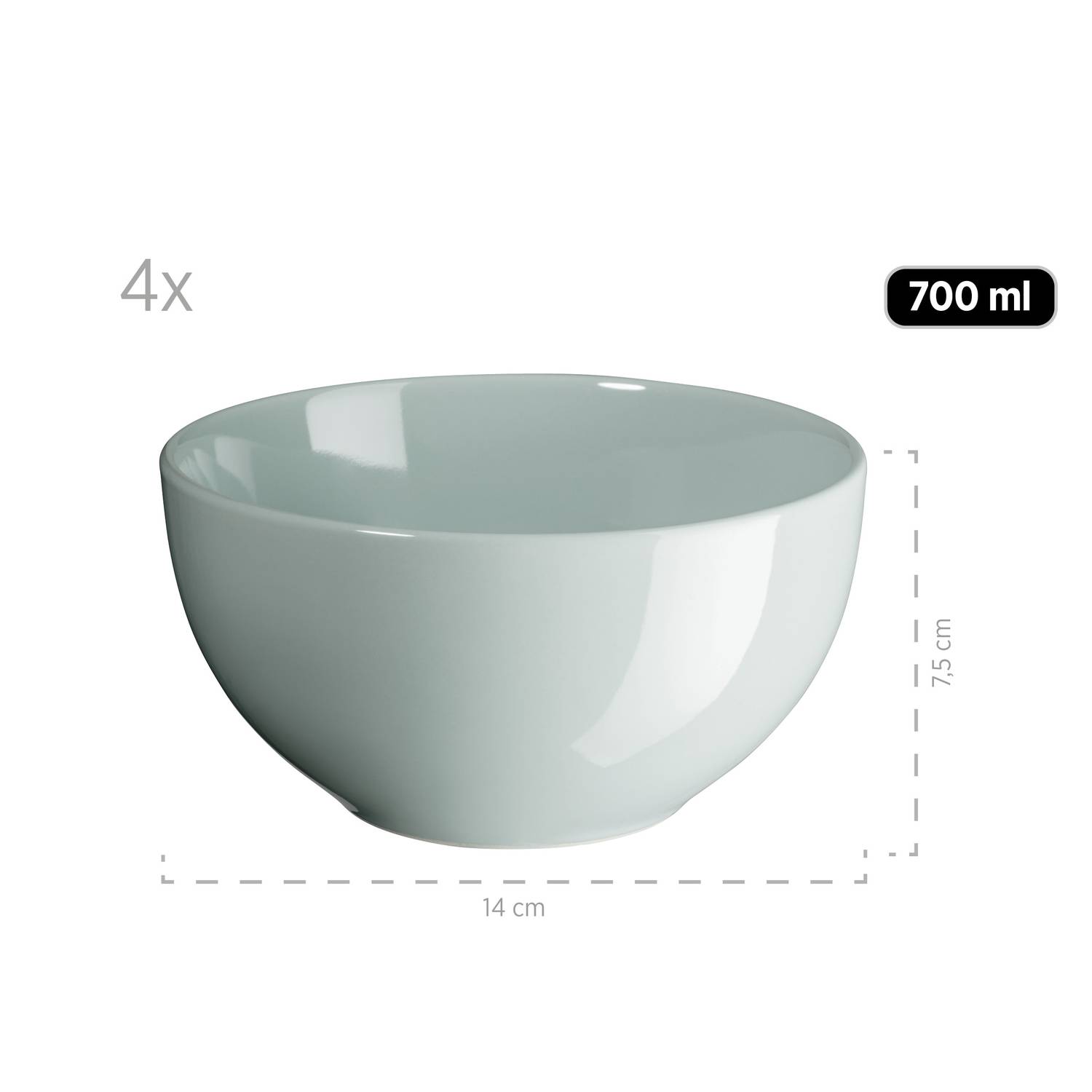 Mäser 931913 Kombiservice Pastell Selection für 4 Personen, Steinzeug (1 Set, 16-teilig)