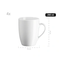 Mäser 931919 Kombiservice Barca für 4 Personen, Porzellan, weiß (1 Set, 16-teilig) Mäser 931919 Kombiservice Barca für 4 Personen, Porzellan, weiß (1 Set, 16-teilig)