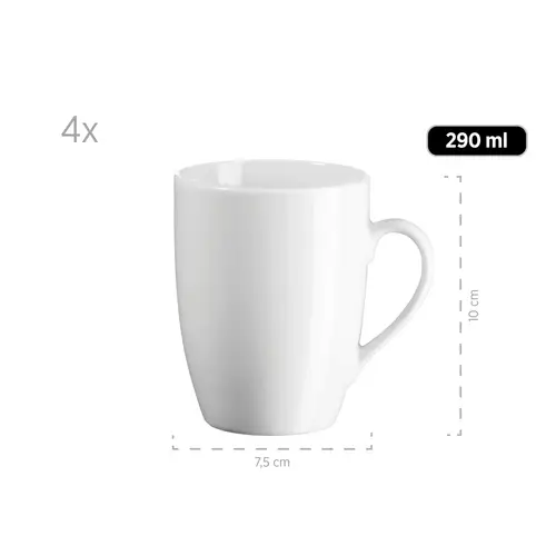 Mäser 931919 Kombiservice Barca für 4 Personen, Porzellan, weiß (1 Set, 16-teilig) Mäser 931919 Kombiservice Barca für 4 Personen, Porzellan, weiß (1 Set, 16-teilig)