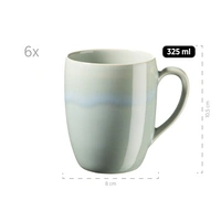 Mäser 931927 Frühstücksset Ossia für 6 Personen, Steinzeug, türkis/rot (1 Set, 18-teilig) Mäser 931927 Frühstücksset Ossia für 6 Personen, Steinzeug, türkis/rot (1 Set, 18-teilig)