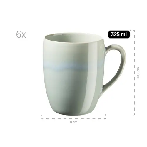 Mäser 931927 Frühstücksset Ossia für 6 Personen, Steinzeug, türkis/rot (1 Set, 18-teilig) Mäser 931927 Frühstücksset Ossia für 6 Personen, Steinzeug, türkis/rot (1 Set, 18-teilig)