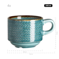 Mäser 931942 Kaffeeservice Prospero für 4 Personen, Porzellan, rund, blau (1 Set, 12-teilig) Mäser 931942 Kaffeeservice Prospero für 4 Personen, Porzellan, rund, blau (1 Set, 12-teilig)