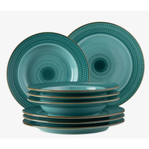 Mäser 931944 Tafelservice Prospero für 4 Personen, Porzellan, blau (1 Set, 8-teilig) Mäser 931944 Tafelservice Prospero für 4 Personen, Porzellan, blau (1 Set, 8-teilig)