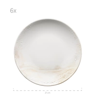 Mäser 931949 Tafelservice Ossia für 6 Personen, Steinzeug, weiß/beige (1 Set, 18-teilig) Mäser 931949 Tafelservice Ossia für 6 Personen, Steinzeug, weiß/beige (1 Set, 18-teilig)