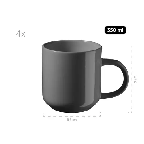 Mäser 931960 Kombiservice Alenia für 4 Personen, Steinzeug, grau (1 Set, 16-teilig) Mäser 931960 Kombiservice Alenia für 4 Personen, Steinzeug, grau (1 Set, 16-teilig)