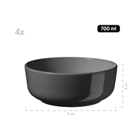 Mäser 931960 Kombiservice Alenia für 4 Personen, Steinzeug, grau (1 Set, 16-teilig) Mäser 931960 Kombiservice Alenia für 4 Personen, Steinzeug, grau (1 Set, 16-teilig)