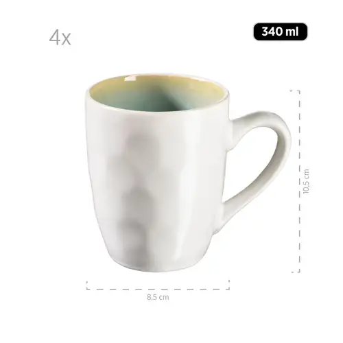 Mäser 931975 Kombiservice Frozen für 4 Personen, Steinzeug, grün (1 Set, 16-teilig) Mäser 931975 Kombiservice Frozen für 4 Personen, Steinzeug, grün (1 Set, 16-teilig)