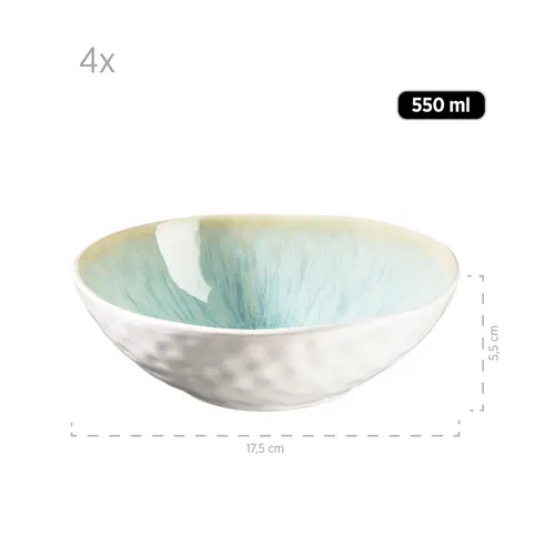 Mäser 931975 Kombiservice Frozen für 4 Personen, Steinzeug, grün (1 Set, 16-teilig) Mäser 931975 Kombiservice Frozen für 4 Personen, Steinzeug, grün (1 Set, 16-teilig)