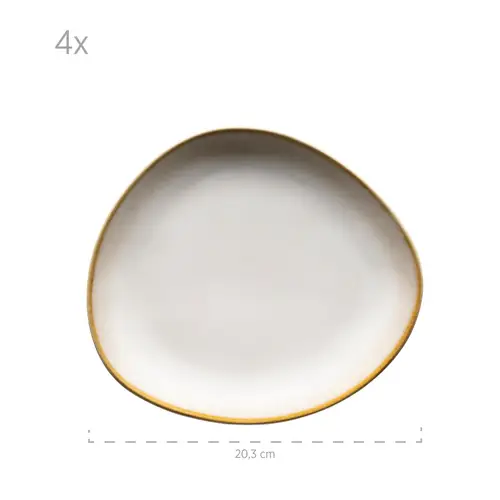 Mäser 931991 Kombiservice La Sinfonia für 4 Personen, Steinzeug, beige/creme-weiß (1 Set, 16-teilig) Mäser 931991 Kombiservice La Sinfonia für 4 Personen, Steinzeug, beige/creme-weiß (1 Set, 16-teilig)