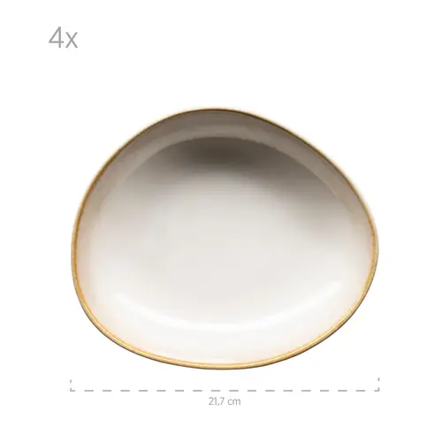 Mäser 931991 Kombiservice La Sinfonia für 4 Personen, Steinzeug, beige/creme-weiß (1 Set, 16-teilig) Mäser 931991 Kombiservice La Sinfonia für 4 Personen, Steinzeug, beige/creme-weiß (1 Set, 16-teilig)