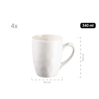 Mäser 931856 Kombiservice Frozen für 4 Personen, Steinzeug, weiß (1 Set, 16-teilig) Mäser 931856 Kombiservice Frozen für 4 Personen, Steinzeug, weiß (1 Set, 16-teilig)