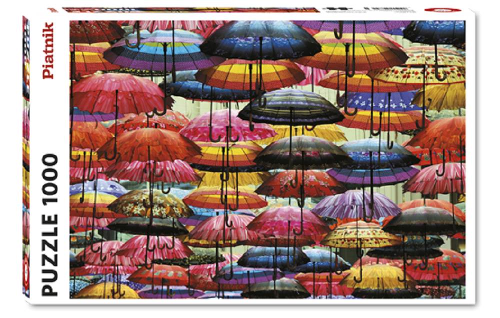 Piatnik 5487 Felix Cesare Kunterbunte Schirme 1000 Teile Puzzle