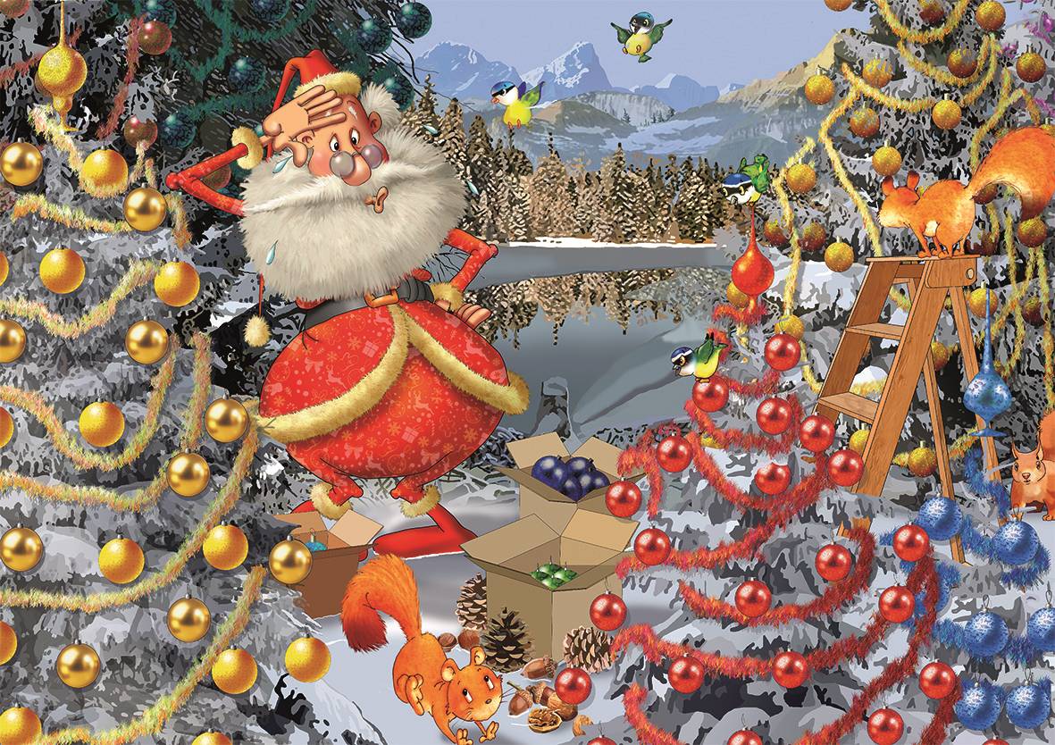 Piatnik 554445 Francois Ruyer Christbaumschmuck 1000 Teile Puzzle