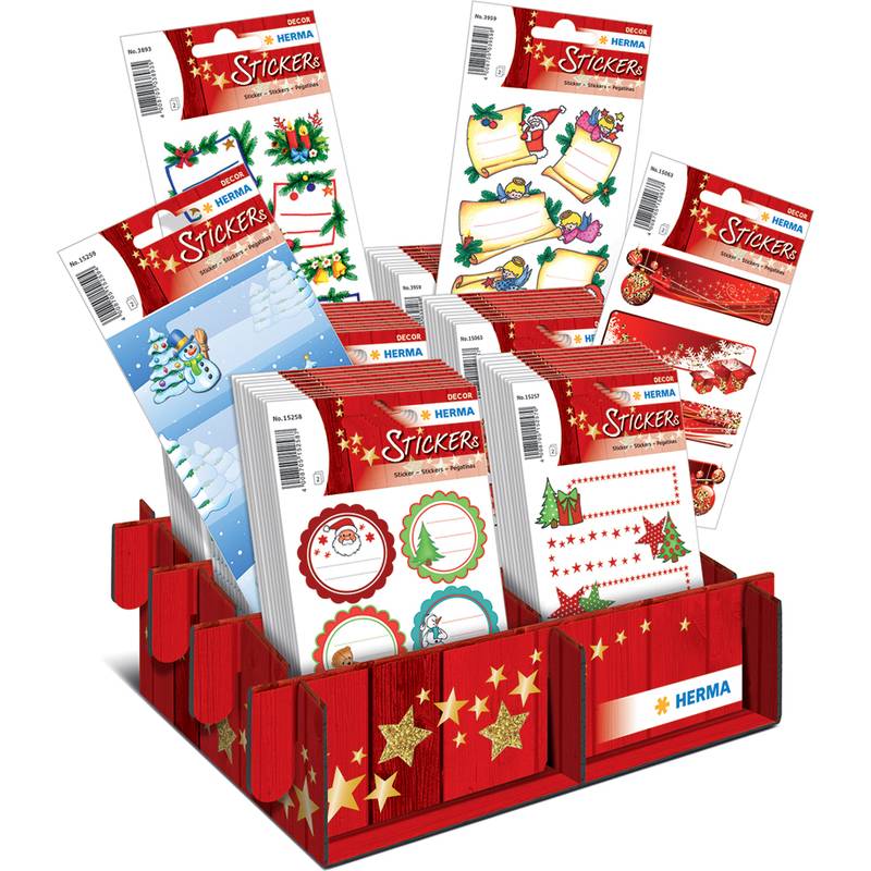 HERMA Weihnachts-Sticker "Geschenke", Thekendisplay