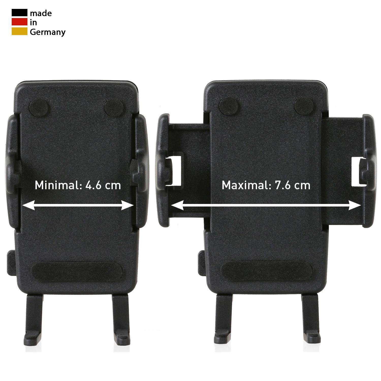 Wicked Chili Handy Fahrrad Bike Halterung Smartphone 46-76 mm Universal 360° Made in Germany