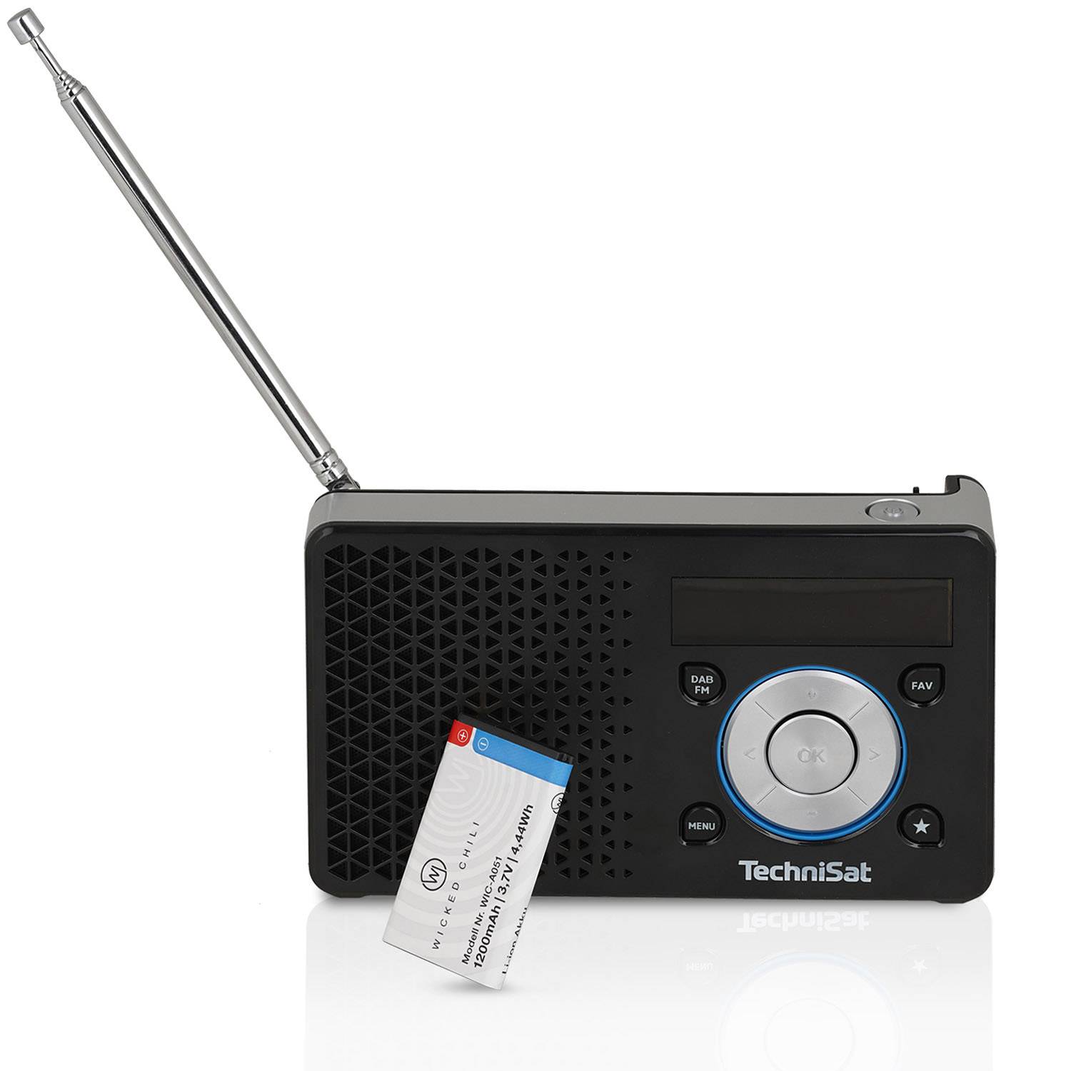 Wicked Chili Akku für TechniSat DIGITRADIO 2, 2S, 1, 1S, Viola 3 und Nordmende Transita (1200mA, ersetzt BL-5C, BL-5CA)