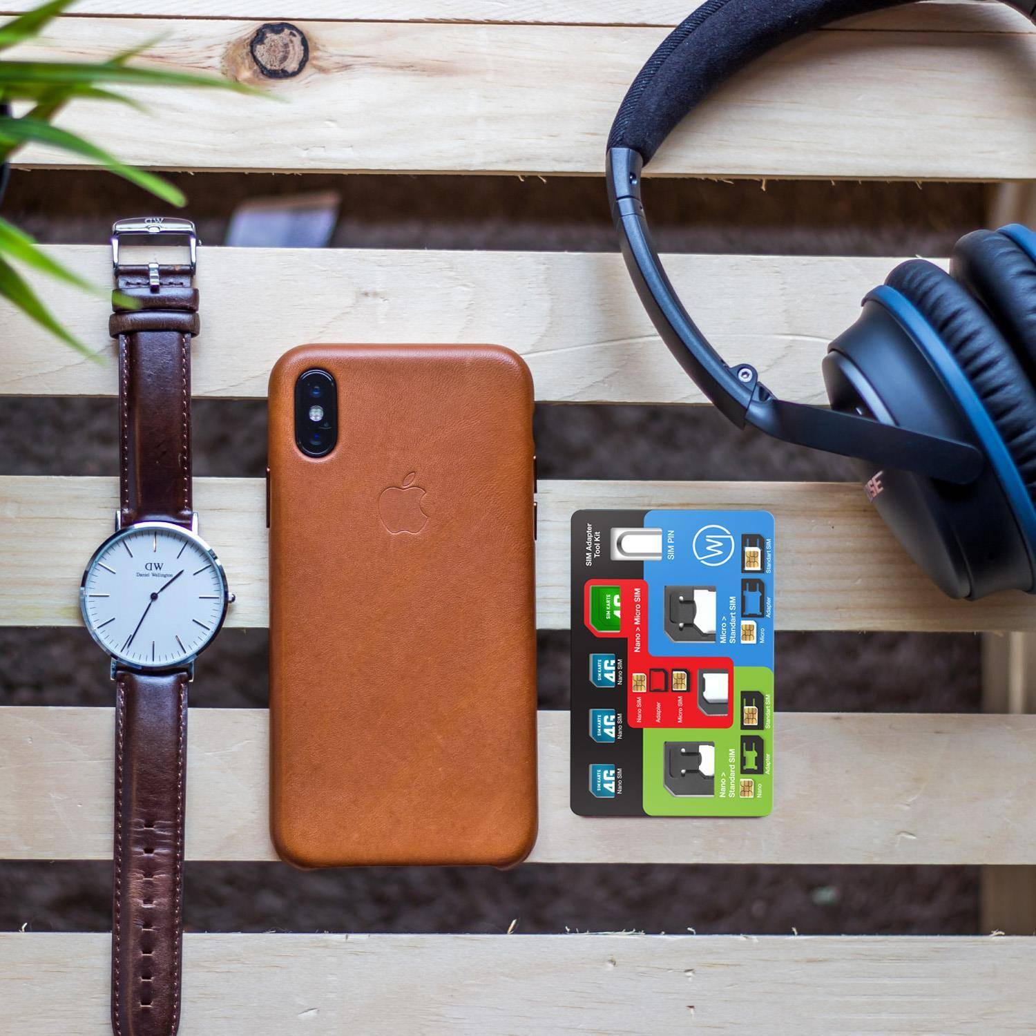 Wicked Chili 8in1 Sim Adapter Set im Kreditkartenformat Nano Micro Handy, Tablet