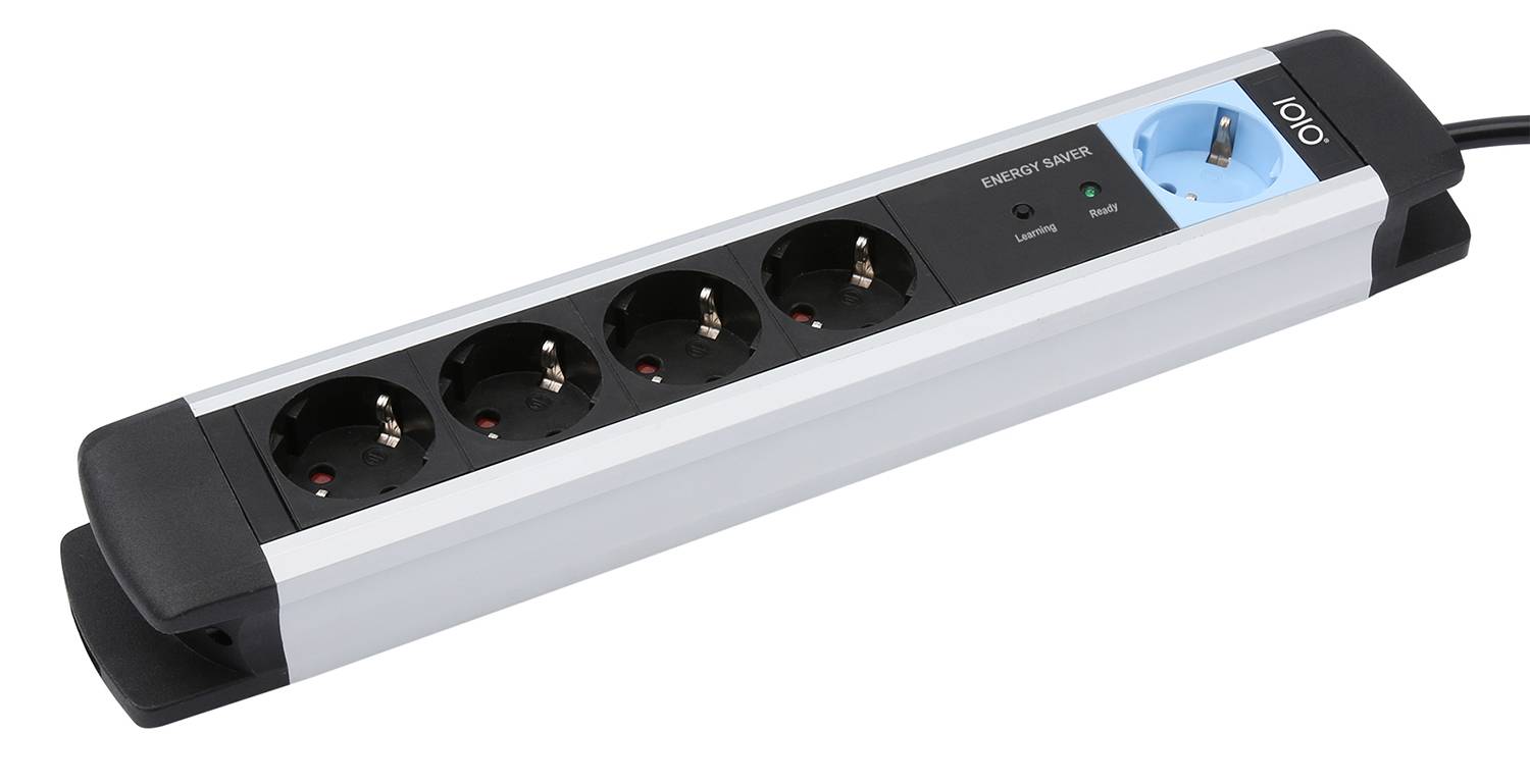 Olympia MS 2500, 1,5 m, 5 AC-Ausgänge, Indoor, 1,5 mm², Aluminium, Schwarz, Silber