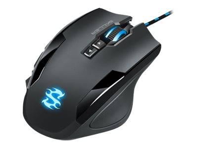 Sharkoon Skiller SGM1 Gaming Mouse kabelgebunden ergonomisch optisch 12 Tasten Black