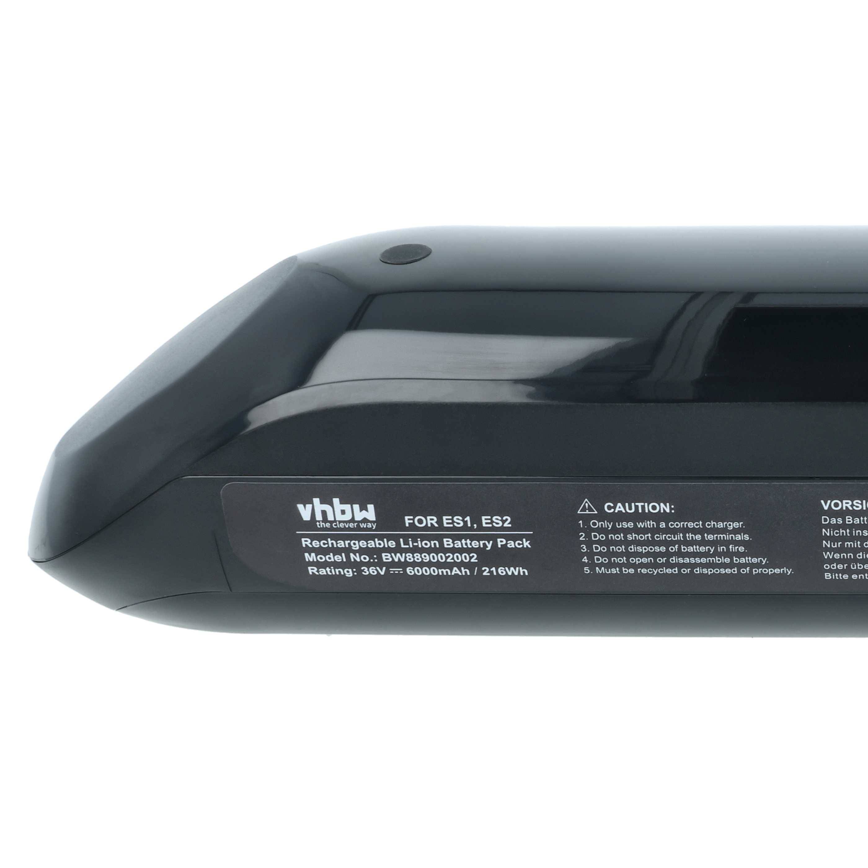 vhbw 1x Akku kompatibel mit Segway Ninebot E45E, ES1, ES2, ES2L, ES3, E22D, E22E, E45D E-Scooter, Hoverboard (5200 mAh, 36 V, Li-Ion)