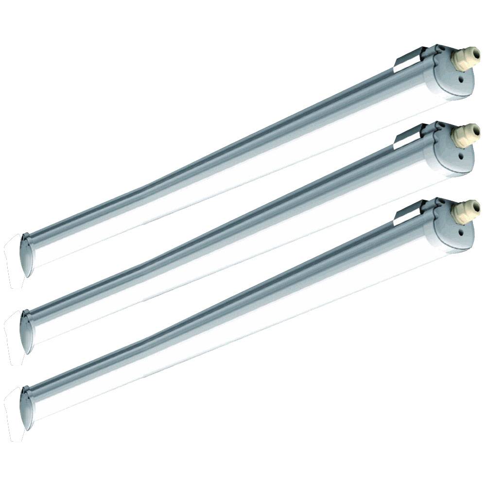 LED Deckenleuchten Feuchtraum 150 cm Feuchtraumwannenleuchten LED 150 cm Garagenlampen LED Röhre, IP65, 1x LED 32W 5120Lm neutralweiß, 3er Set