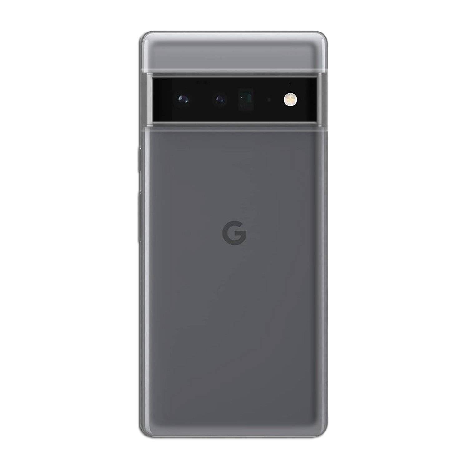 cofi1453® Silikon Hülle Basic kompatibel mit Google Pixel 6 Pro Case TPU Soft Handy Cover Schutz Transparent