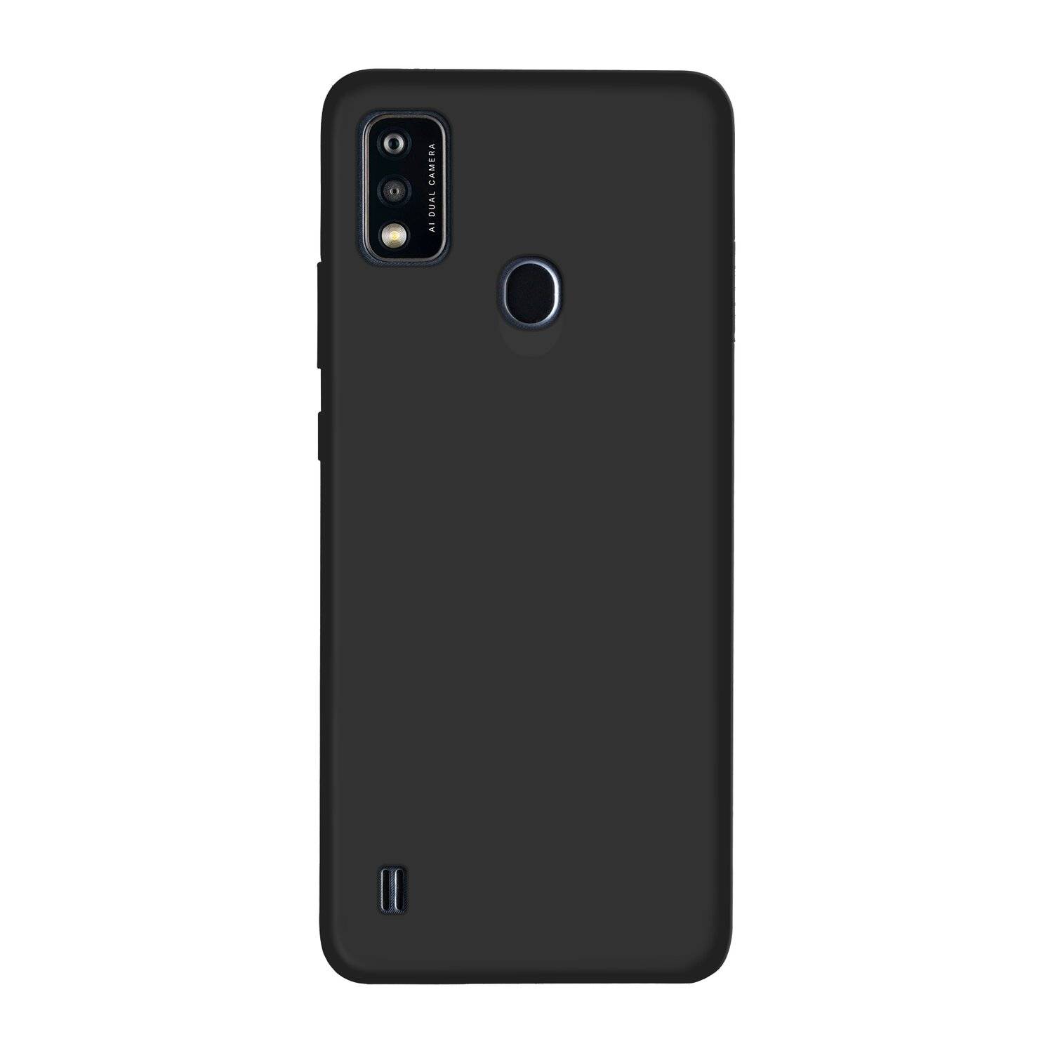 cofi1453® Silikon Hülle Basic kompatibel mit ZTE BLADE A51 Case TPU Soft Handy Cover Schutz in Schwarz