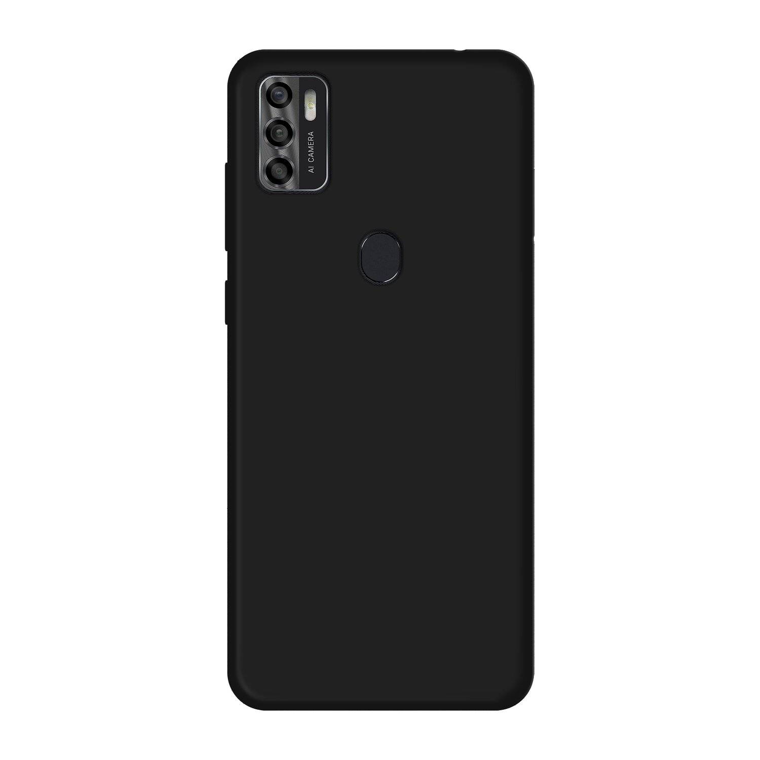 cofi1453® Silikon Hülle Basic kompatibel mit ZTE BLADE A7s 2020 Case TPU Soft Handy Cover Schutz in Schwarz