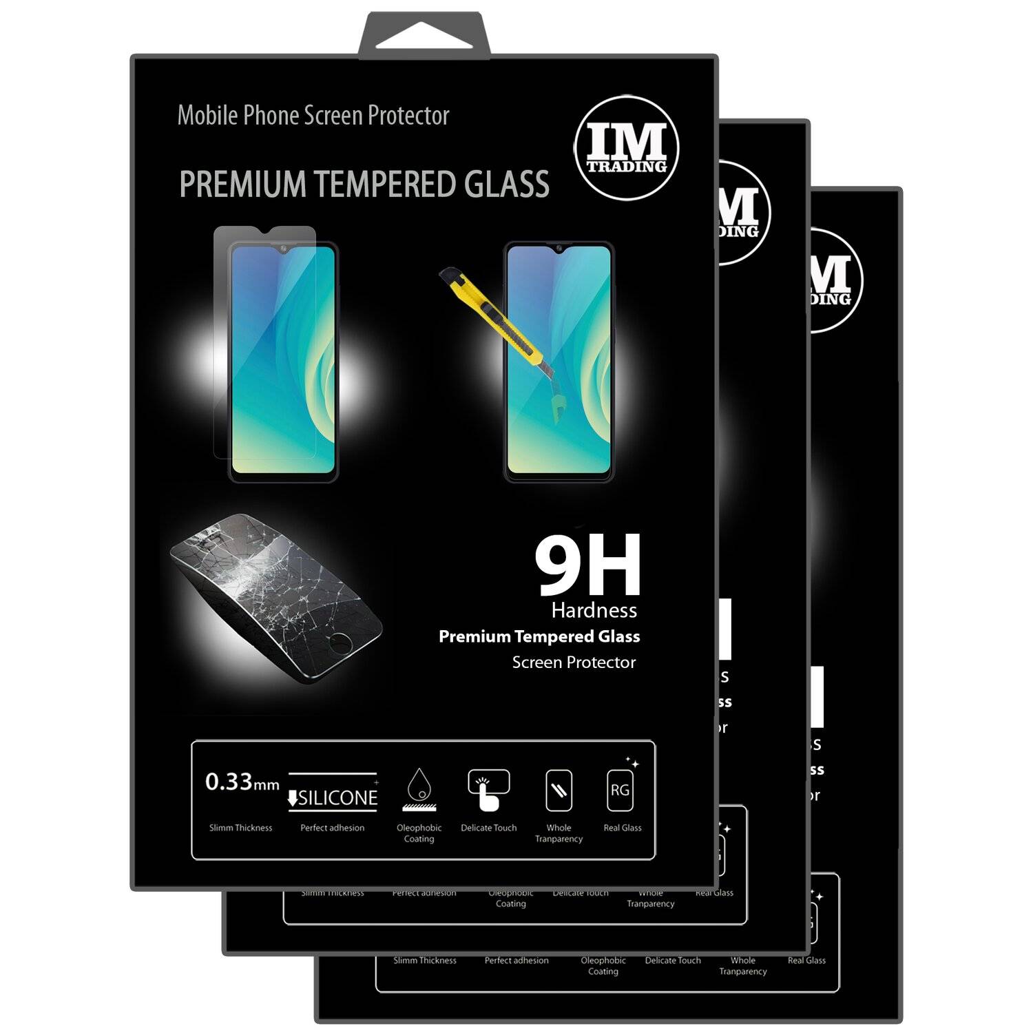3X Schutz Schutz Glas 9H Tempered Glass Display Schutz Folie Display Glas Screen Protector für ZTE BLADE A7s 2020