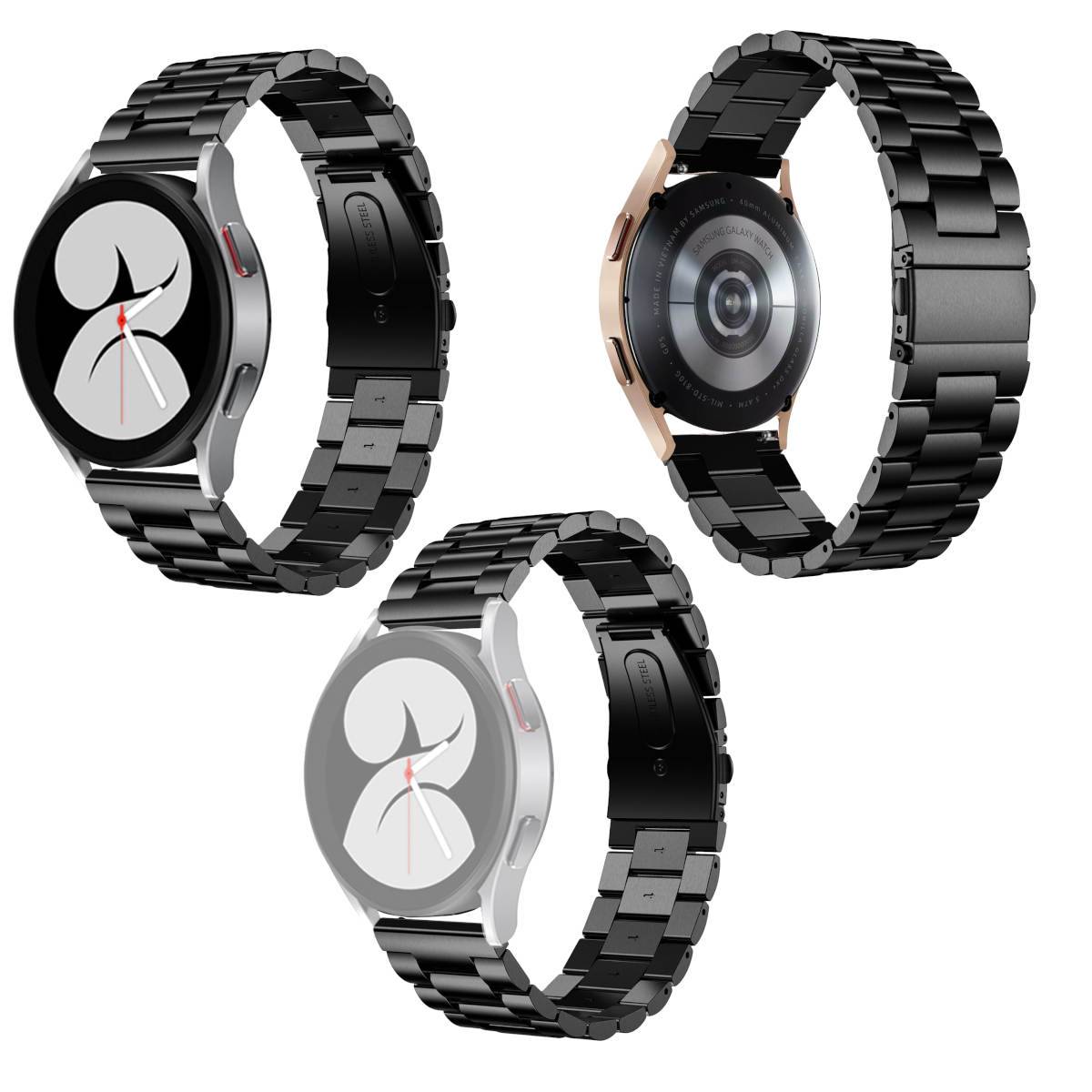 Für Samsung Galaxy Watch FE 6 5 4 Normal Pro Classic Stahl Armband