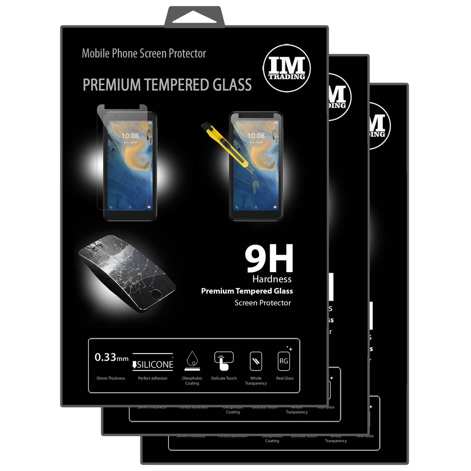 cofi1453 3X Schutz Schutz Glas 9H Tempered Glass Display Schutz Folie Display Glas Screen Protector für ZTE BLADE A31
