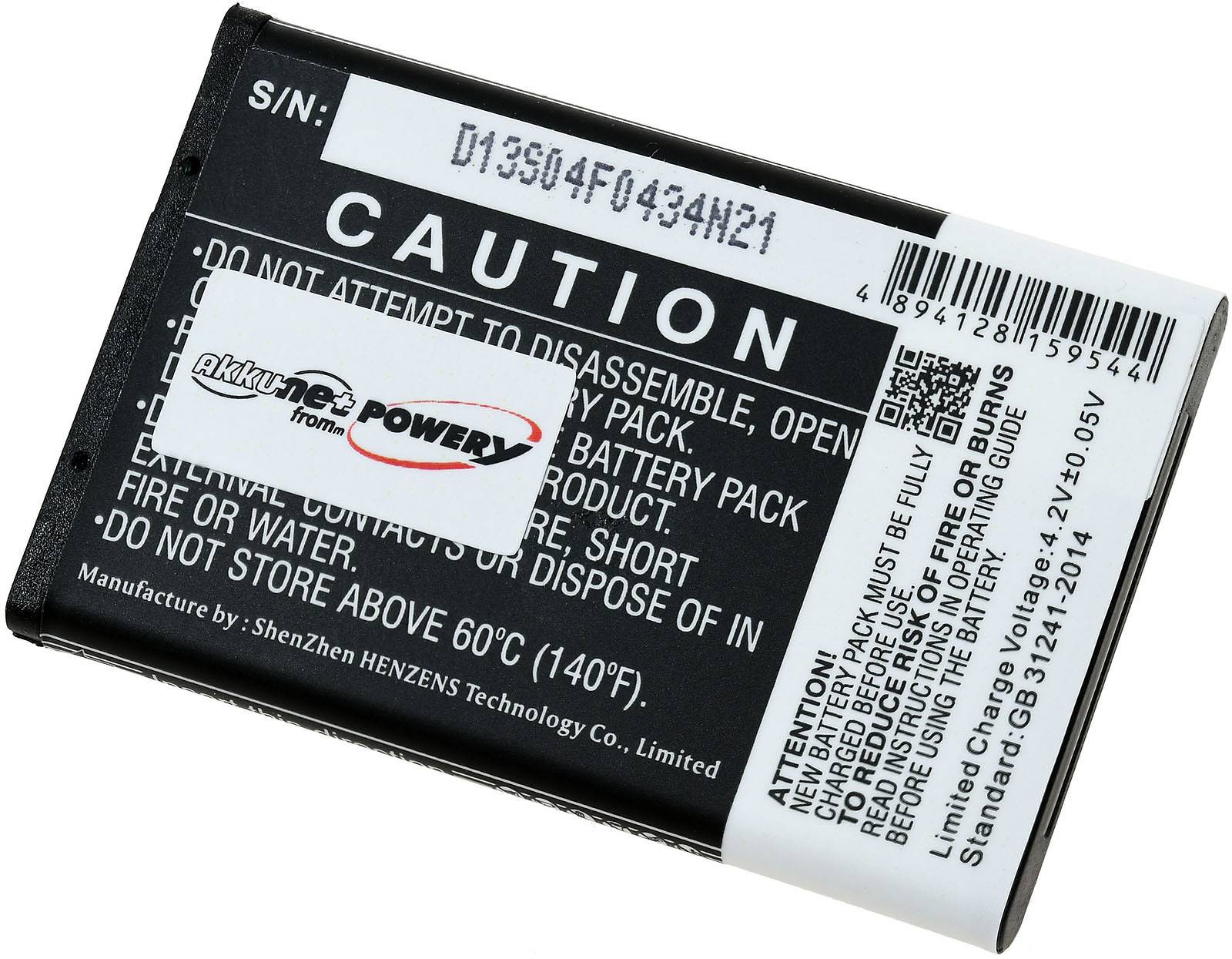 Powery Akku kompatibel mit Doro Typ DBR-800B, 3,7V, Li-Ion