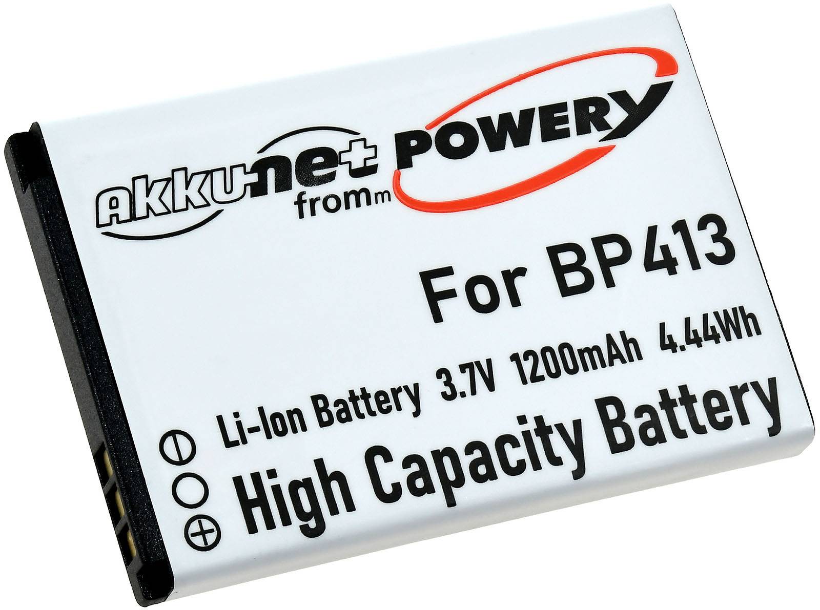 Powery Akku für Doro Primo 413, 3,7V, Li-Ion