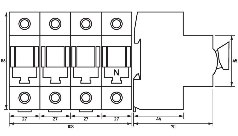 Doepke Lasttrennschalter Tytan II D0-63-3+N