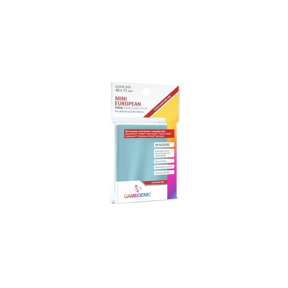 Gamegenic Prime Mini-European Size Sleeves Kartenschutzhüllen 46x71mm (50 Stück)