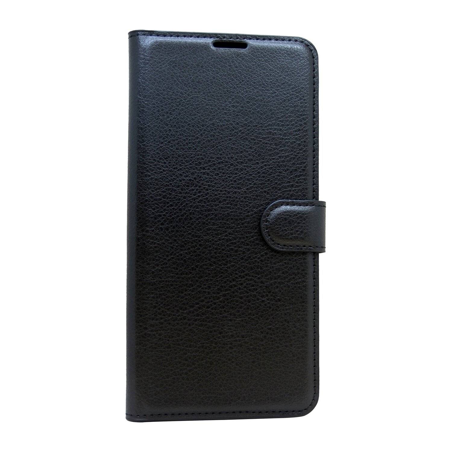 Buch Tasche "Fancy" für ZTE BLADE A71 Handy Hülle Etui Brieftasche Schutzhülle mit Standfunktion, Kartenfach Schwarz