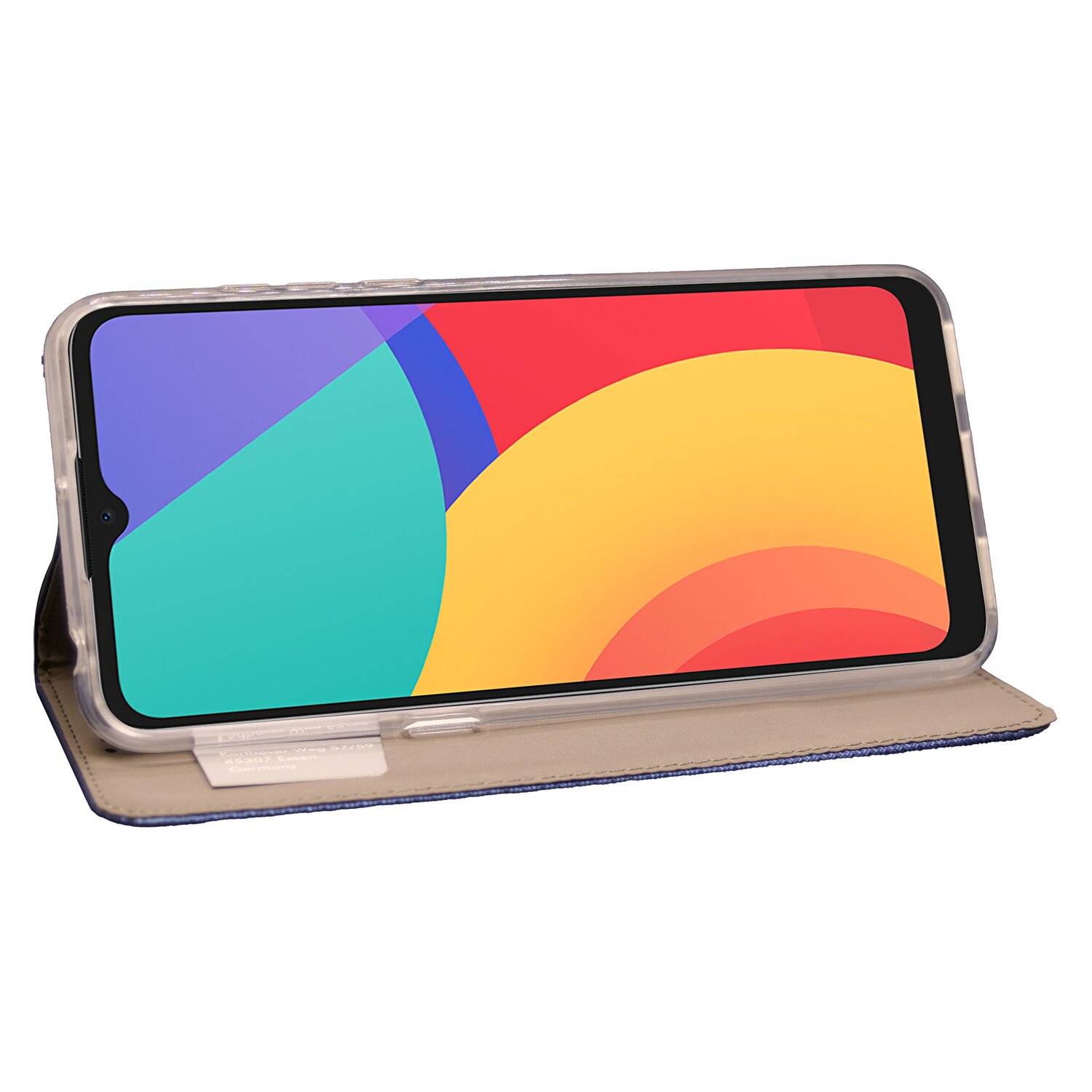 Buch Tasche "Smart" für Alcatel 1S 2021 Handy Hülle Etui Brieftasche Schutzhülle mit Standfunktion, Kartenfach Blau